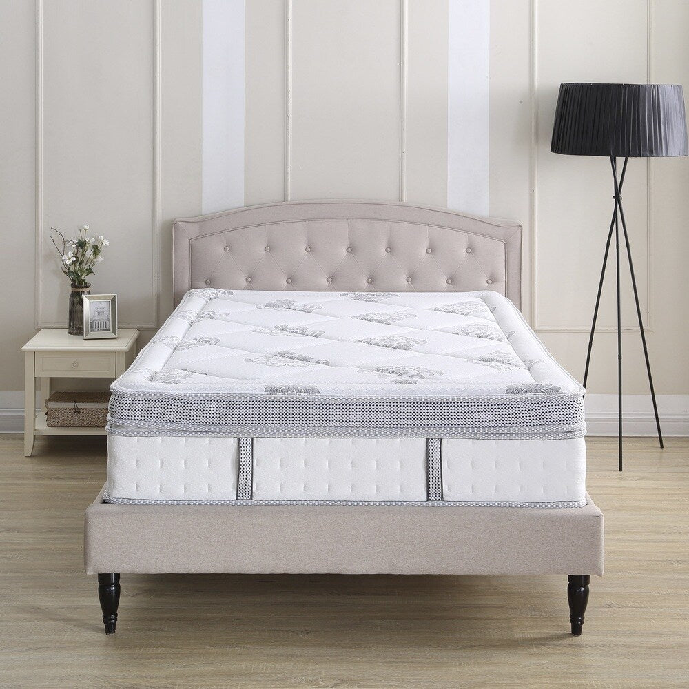 Matelas hybride Eurotop Summerville de Classic Brands, 14 pouces, blanc
