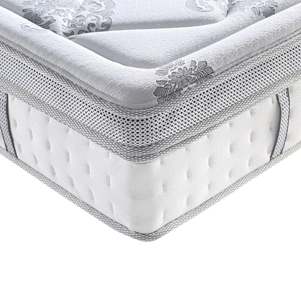 Matelas hybride Eurotop Summerville de Classic Brands, 14 pouces, blanc