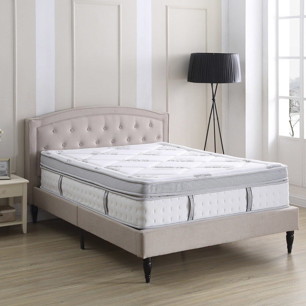 Matelas hybride Eurotop Summerville de Classic Brands, 14 pouces, blanc