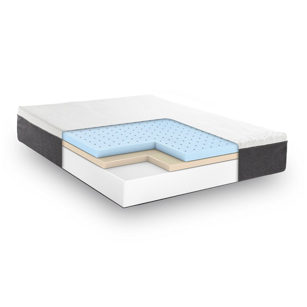 Matelas en mousse à mémoire de forme ventilé Cool Gel de 12 pouces de Classic Brands