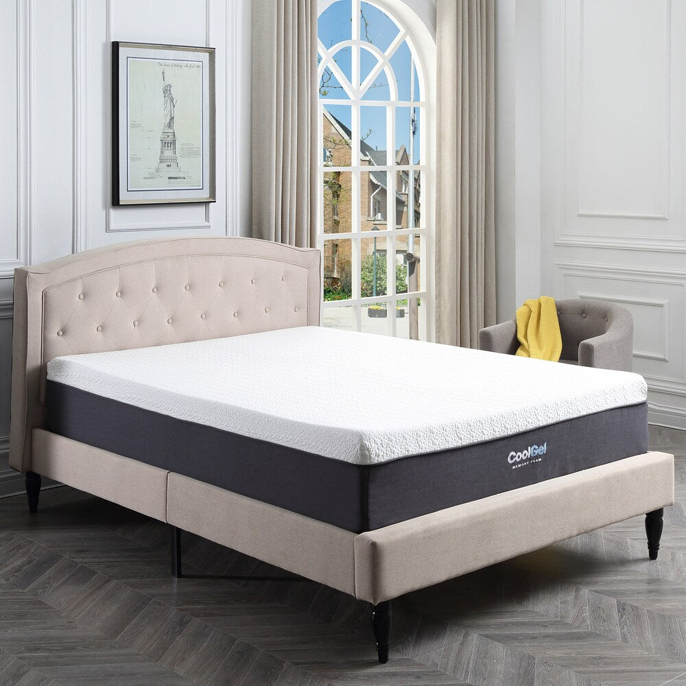 Matelas en mousse à mémoire de forme ventilé Cool Gel de 12 pouces de Classic Brands