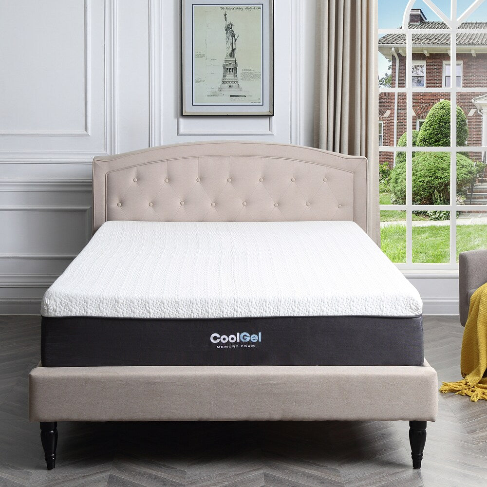 Matelas en mousse à mémoire de forme ventilé Cool Gel de 12 pouces de Classic Brands