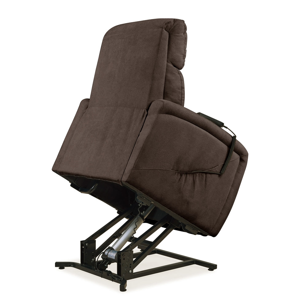 Fauteuil inclinable et releveur électrique Jessie Brown Chenille de Copper Grove