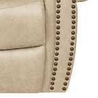 Fauteuil inclinable à bascule extra large Copper Grove Dilsen avec accoudoirs roulés