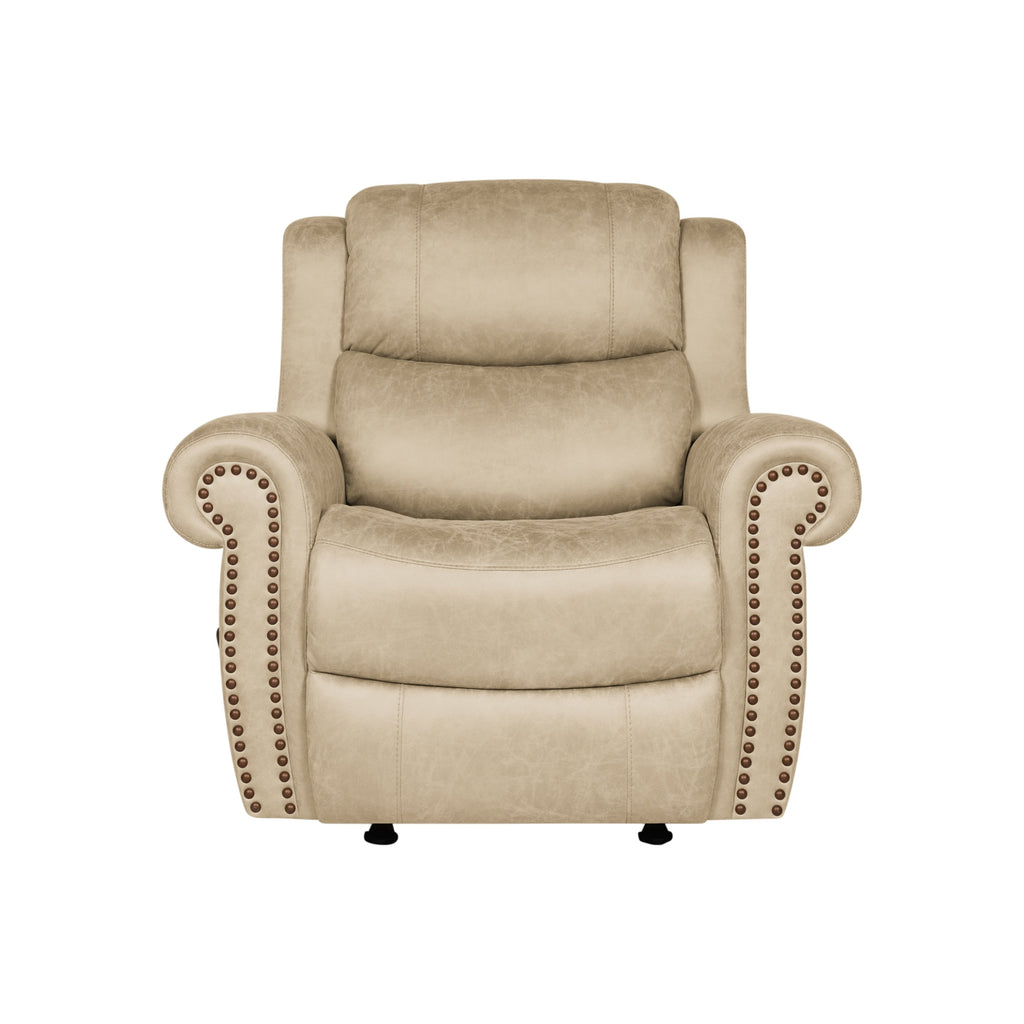 Fauteuil inclinable à bascule extra large Copper Grove Dilsen avec accoudoirs roulés