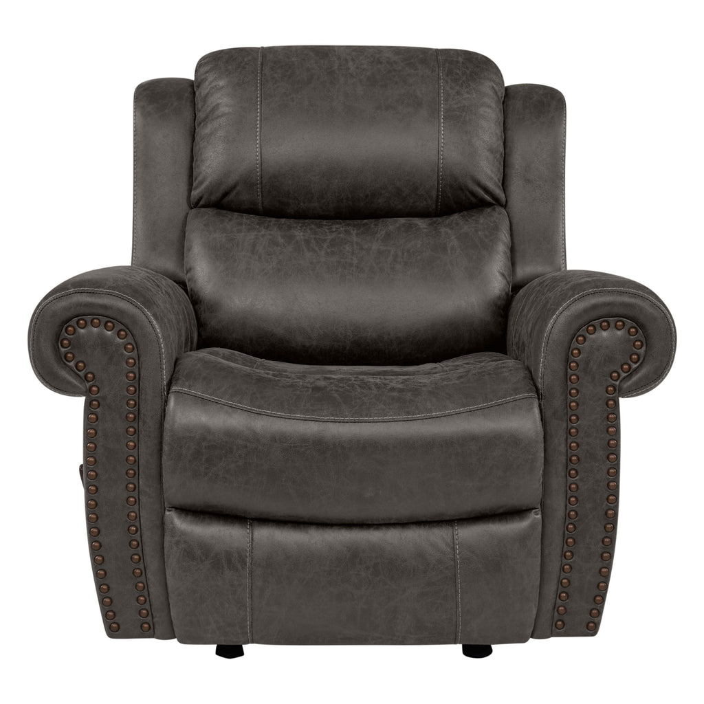 Fauteuil inclinable à bascule extra large Copper Grove Dilsen avec accoudoirs roulés