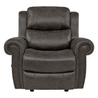 Fauteuil inclinable à bascule extra large Copper Grove Dilsen avec accoudoirs roulés