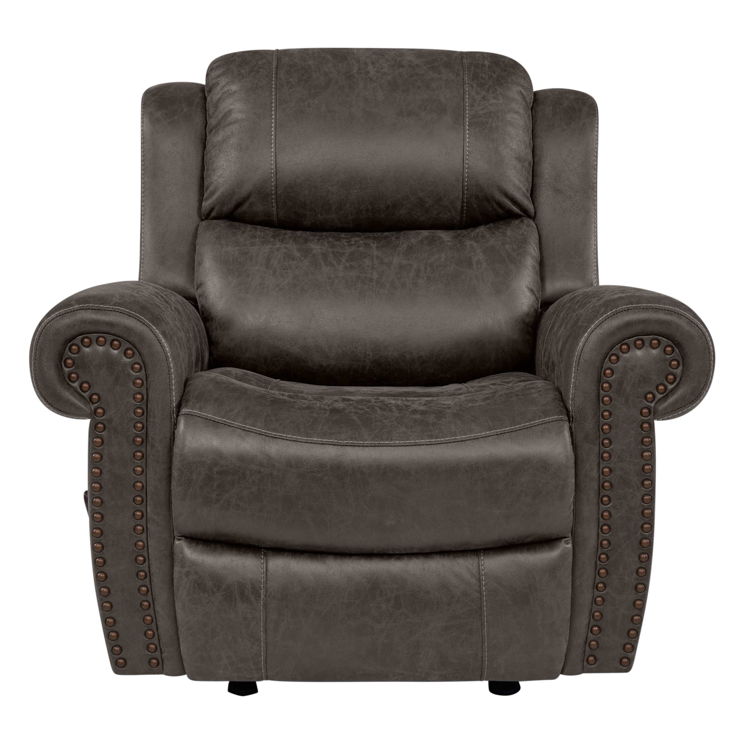 Fauteuil inclinable à bascule extra large Copper Grove Dilsen avec accoudoirs roulés