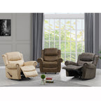 Fauteuil inclinable à bascule extra large Copper Grove Dilsen avec accoudoirs roulés