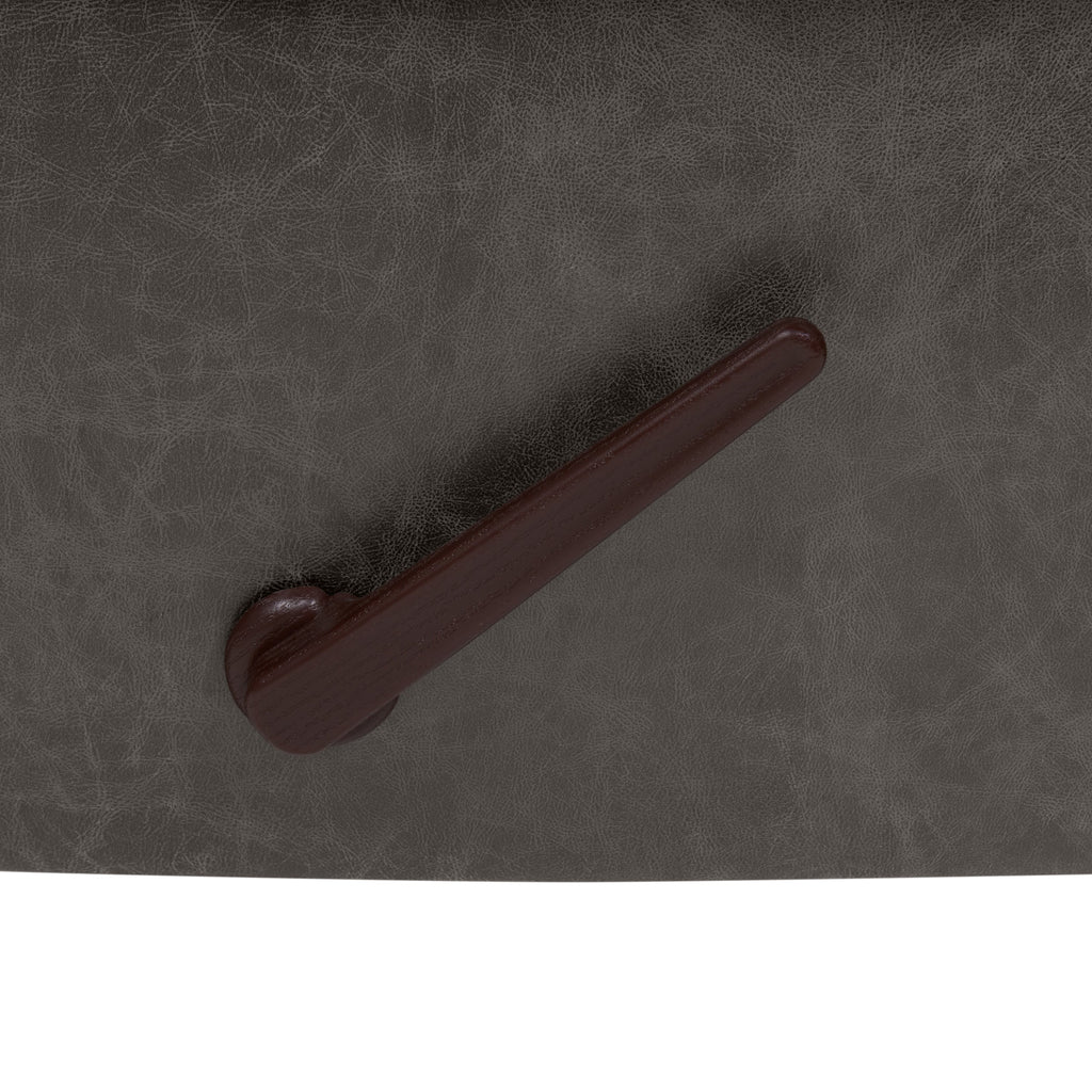 Fauteuil inclinable à bascule extra large Copper Grove Dilsen avec accoudoirs roulés