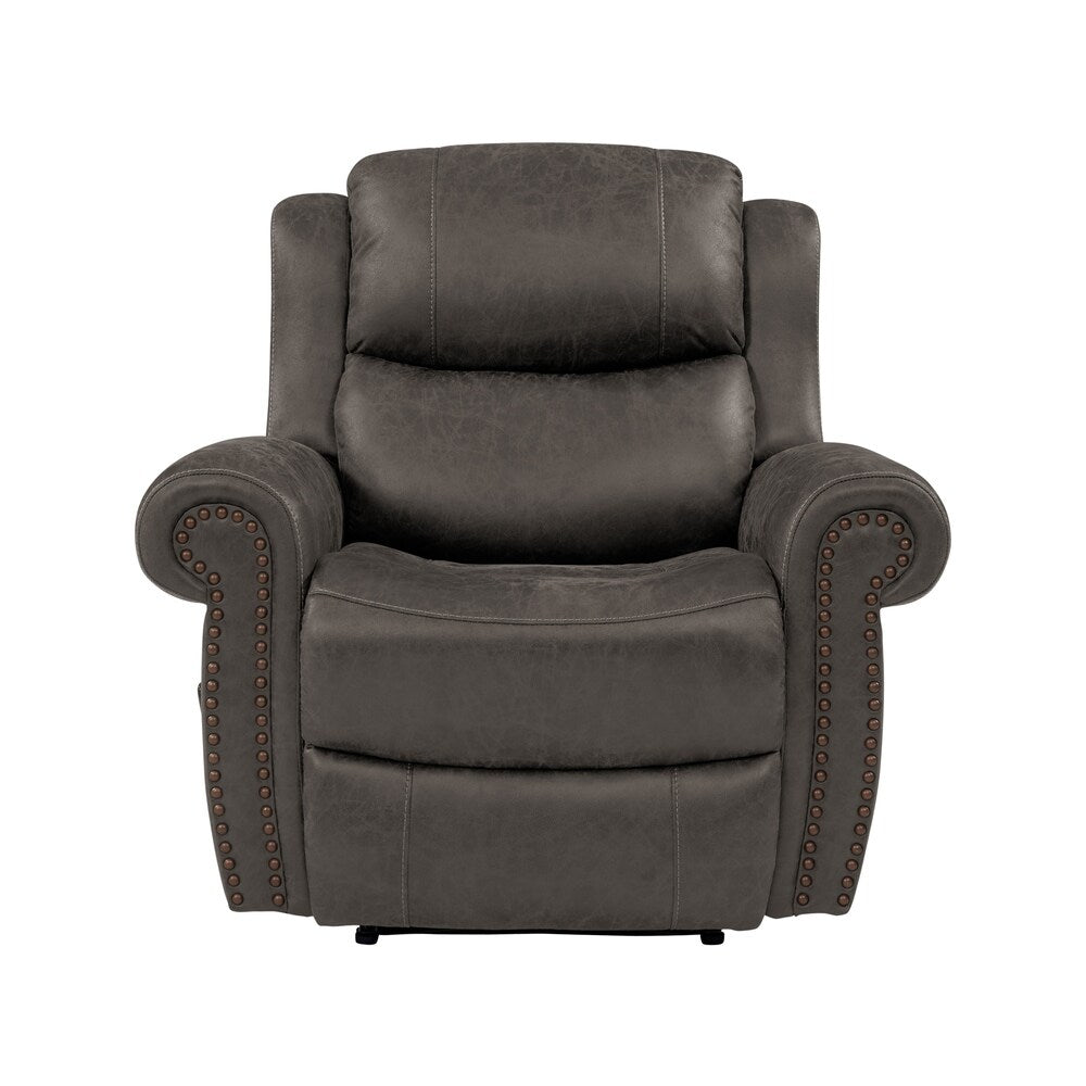 Fauteuil inclinable extra large à accoudoirs roulés Copper Grove Dilsen