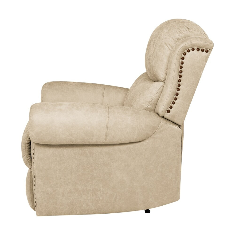 Fauteuil inclinable extra large à accoudoirs roulés Copper Grove Dilsen