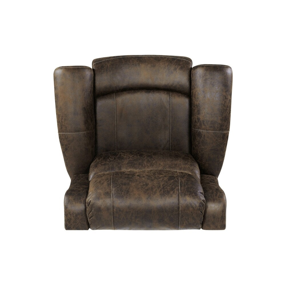 Fauteuil inclinable extra large à accoudoirs roulés Copper Grove Dilsen