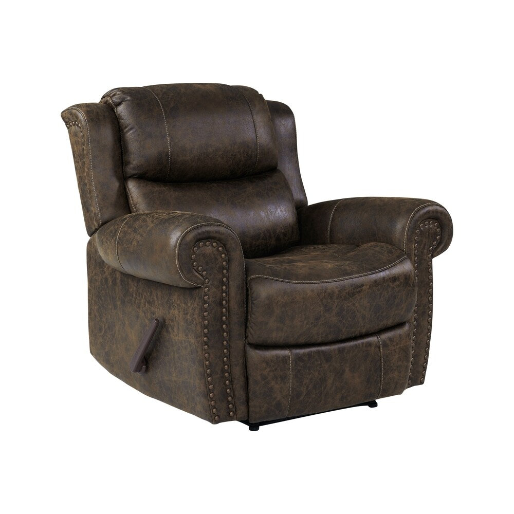 Fauteuil inclinable extra large à accoudoirs roulés Copper Grove Dilsen
