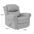 Fauteuil inclinable extra large à accoudoirs roulés Copper Grove Dilsen