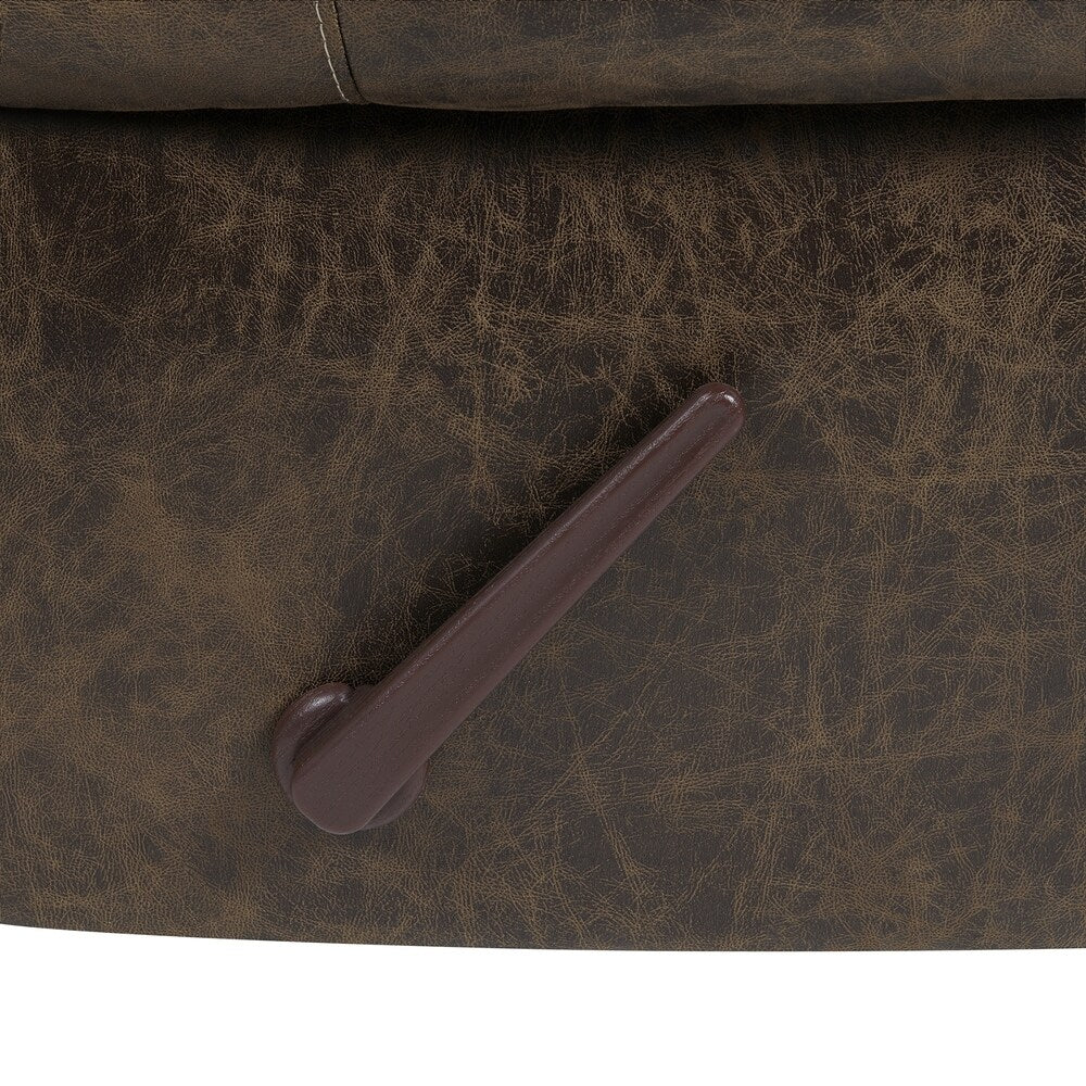 Fauteuil inclinable extra large à accoudoirs roulés Copper Grove Dilsen