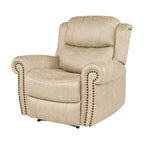 Fauteuil inclinable extra large à accoudoirs roulés Copper Grove Dilsen