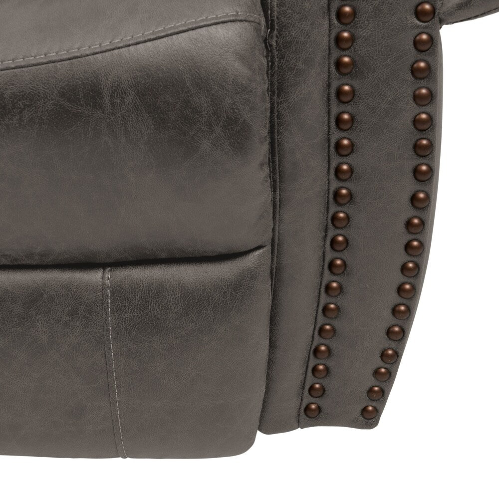 Fauteuil inclinable extra large à accoudoirs roulés Copper Grove Dilsen