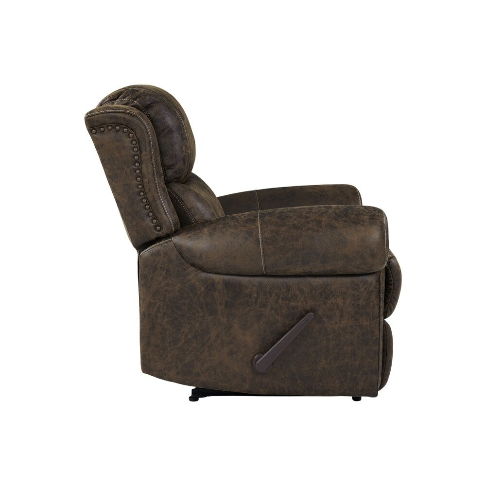 Fauteuil inclinable extra large à accoudoirs roulés Copper Grove Dilsen