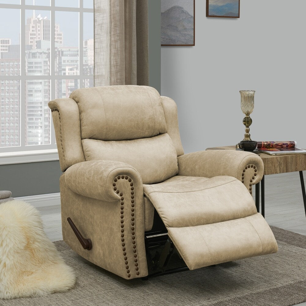 Fauteuil inclinable extra large à accoudoirs roulés Copper Grove Dilsen