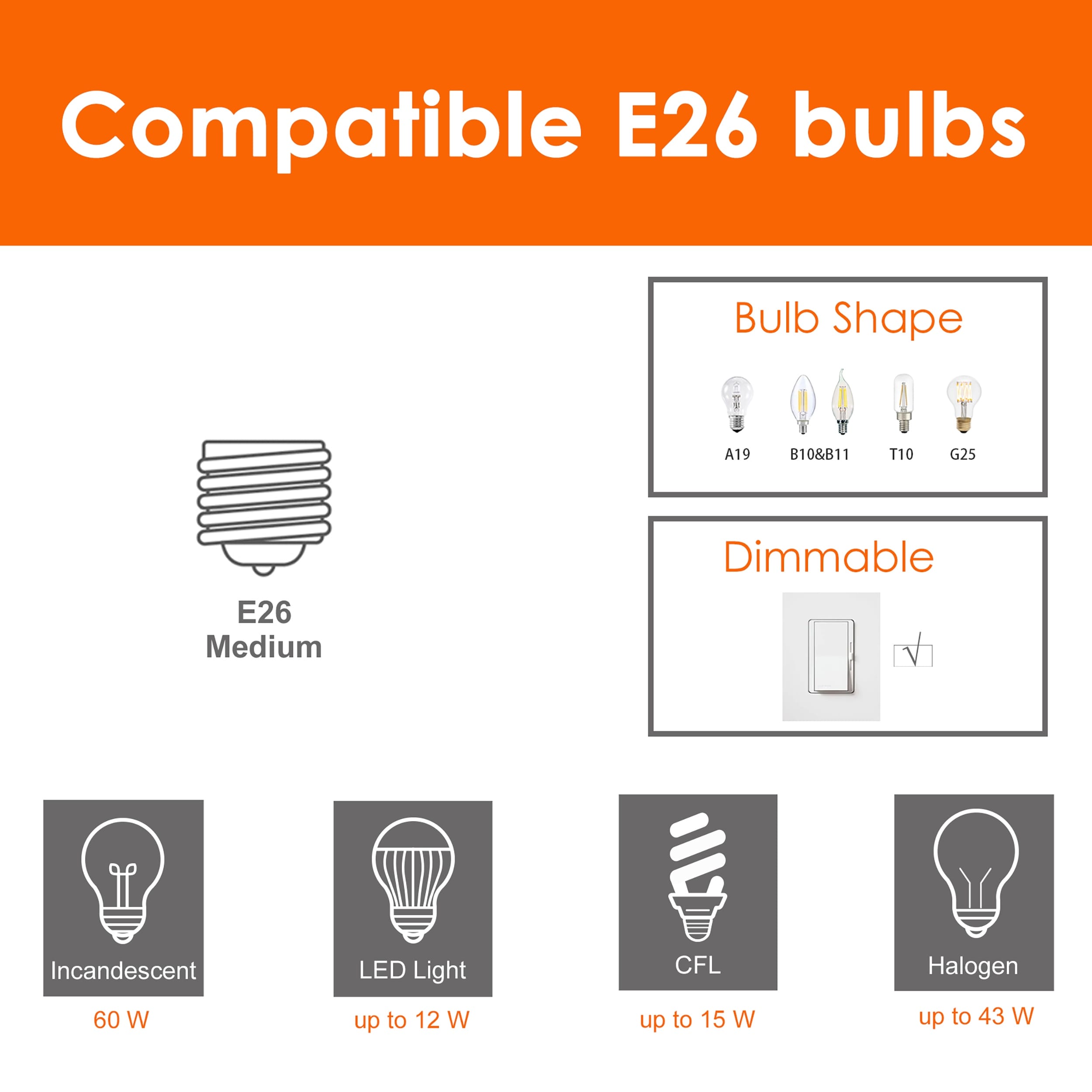 Plafonnier semi-encastré Farmhouse noir à 4 lumières, style tambour