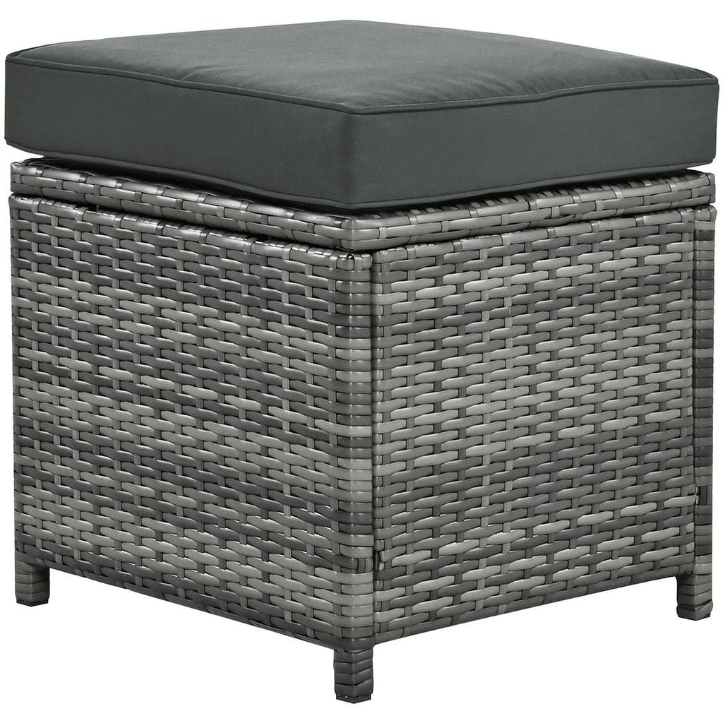 Ensemble de canapés de patio en rotin PE 6 pièces avec rangement et sièges réglables