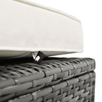 Ensemble de canapés de patio en rotin PE 6 pièces avec rangement et sièges réglables