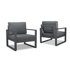 Lot de 2 chaises Baltic grises par Real Flame
