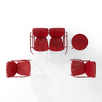 Ensemble de conversation d'extérieur en métal Crosley Ridgeland 4 pièces - 75 x 88 x 34,25