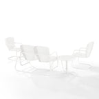 Ensemble de conversation d'extérieur en métal Crosley Ridgeland 4 pièces - 75 x 88 x 34,25