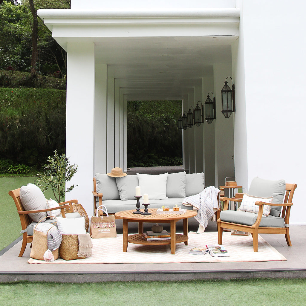 Ensemble de 2 fauteuils club d'extérieur Cambridge Casual Robin en teck