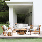 Ensemble de 2 fauteuils club d'extérieur Cambridge Casual Robin en teck