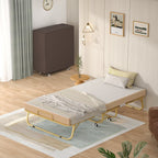 Lit pliant 38'' avec matelas, lit pliable portable avec housse de rangement