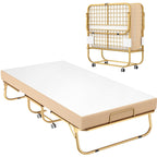 Lit pliant 38'' avec matelas, lit pliable portable avec housse de rangement