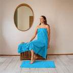 Serviettes turques classiques - Drap de bain Cambridge 100 % coton turc Jumbo SPA, séchage rapide