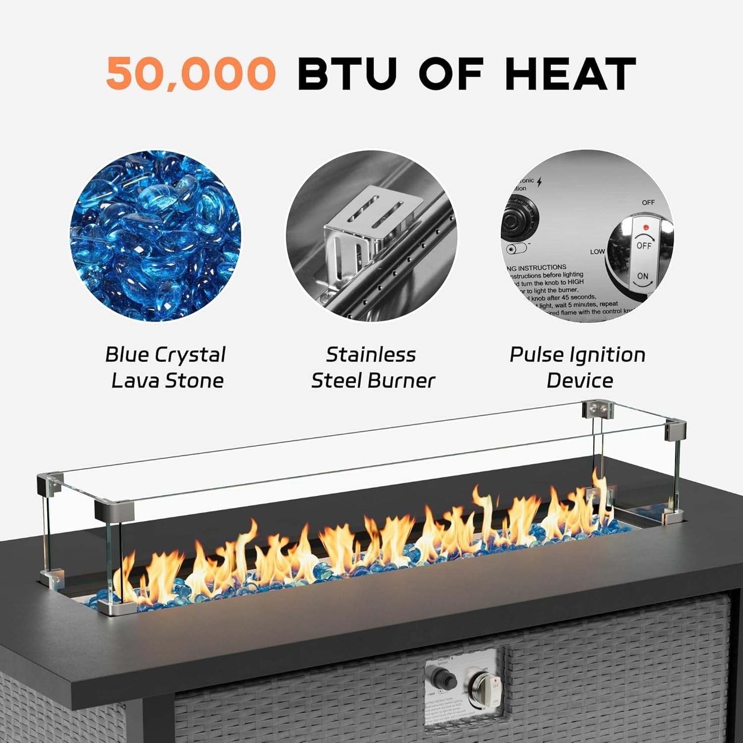Ensemble de canapé sectionnel rembourré en rotin et osier gris pour patio extérieur, 7 pièces