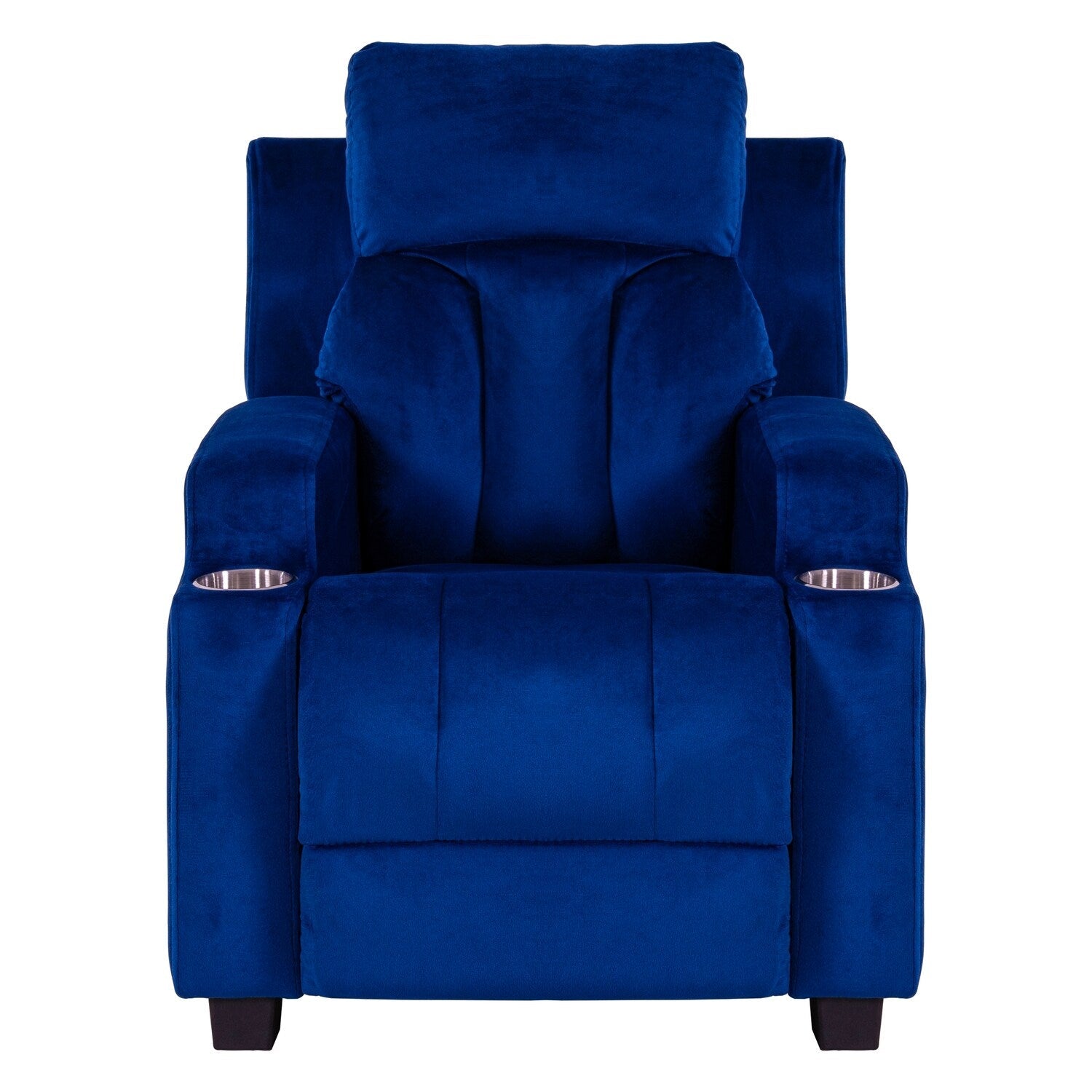 Fauteuil inclinable de luxe pour enfants avec repose-pieds, appui-tête et 2 porte-gobelets Fauteuil inclinable en microfibre pour enfants de 3 ans et plus