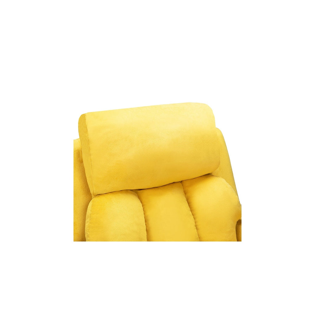 Fauteuil inclinable de luxe pour enfants avec repose-pieds, appui-tête et 2 porte-gobelets Fauteuil inclinable en microfibre pour enfants de 3 ans et plus
