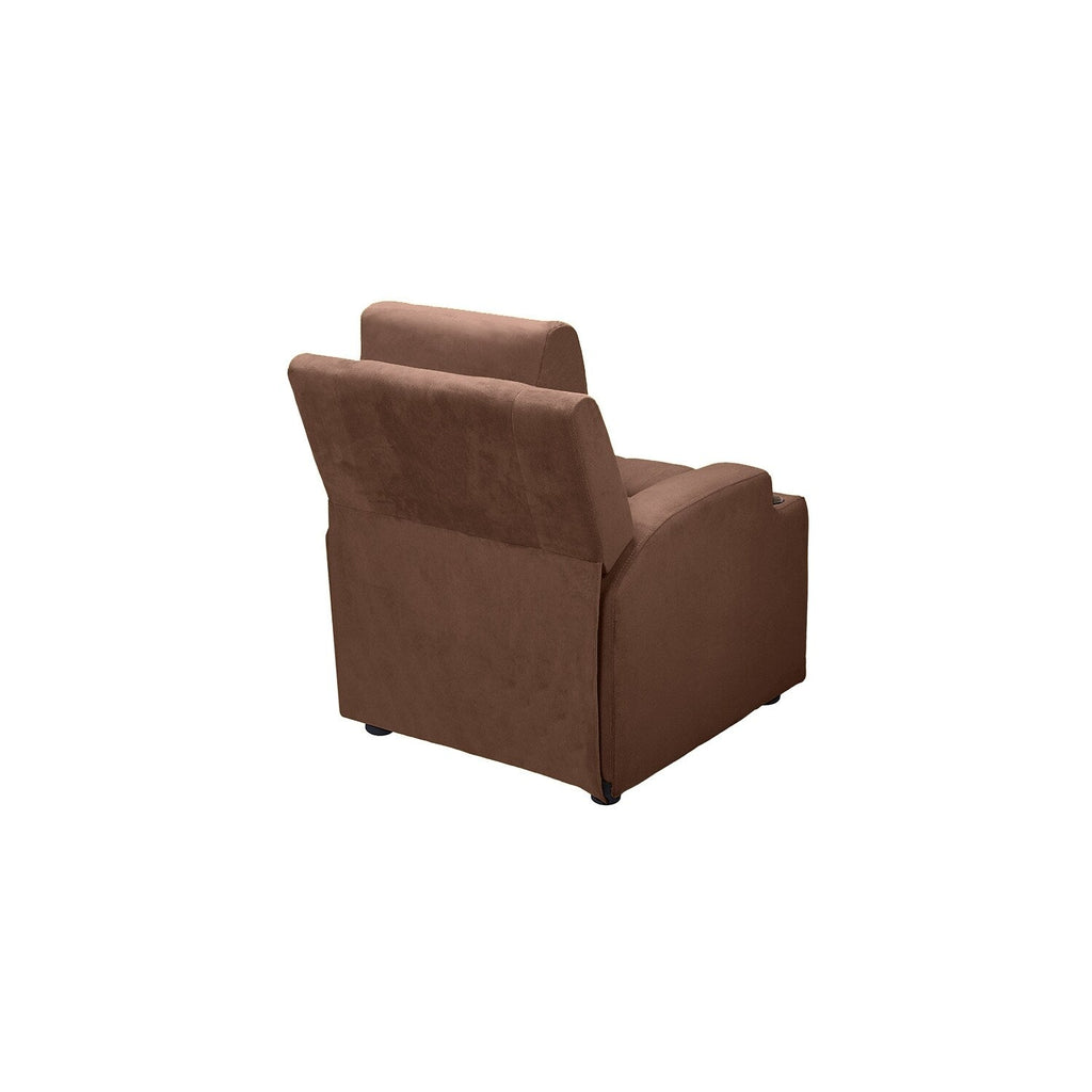 Fauteuil inclinable de luxe pour enfants avec repose-pieds, appui-tête et 2 porte-gobelets Fauteuil inclinable en microfibre pour enfants de 3 ans et plus