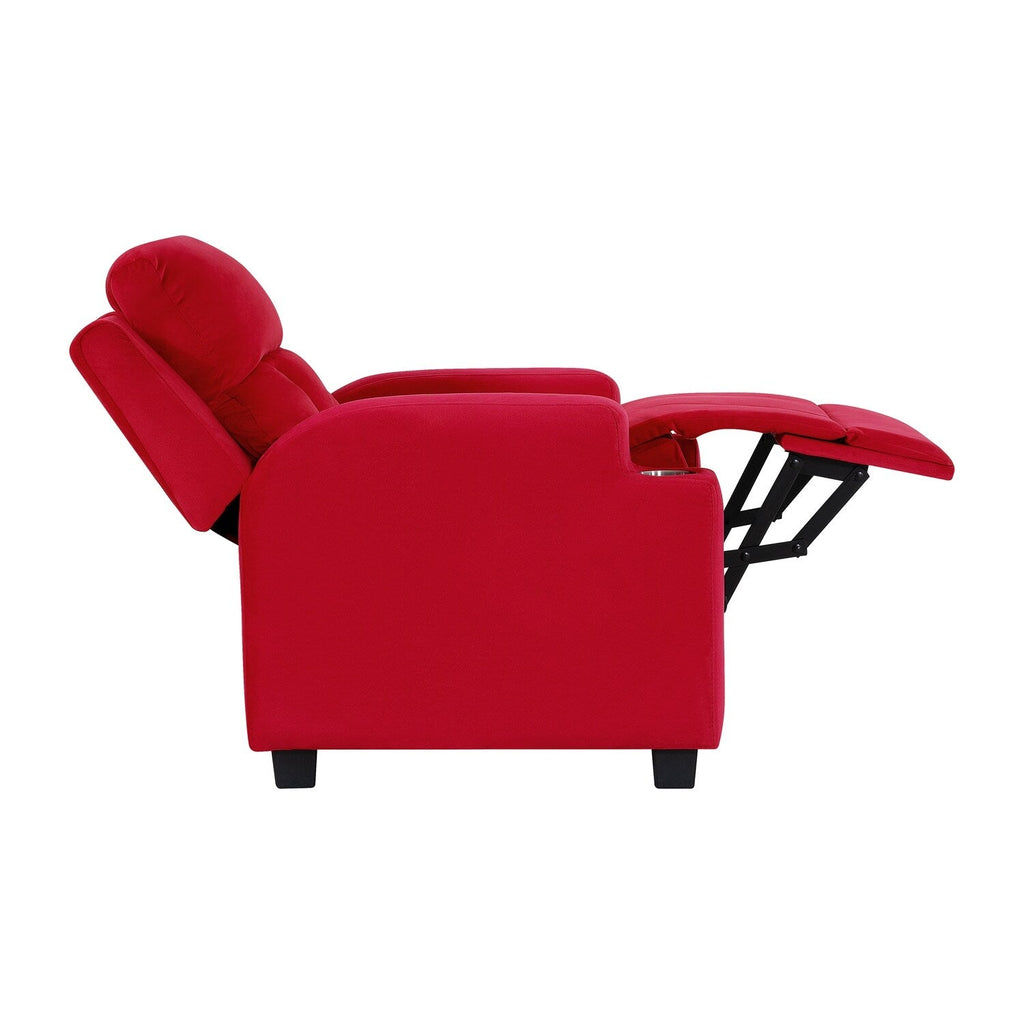 Fauteuil inclinable de luxe pour enfants avec repose-pieds, appui-tête et 2 porte-gobelets Fauteuil inclinable en microfibre pour enfants de 3 ans et plus