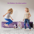 Matelas hybride à ressorts ensachés et mousse à mémoire de forme de 10 pouces, matelas à plateau-coussin