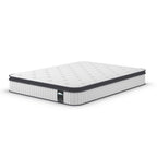 Matelas hybride 10 pouces, matelas à ressorts ensachés en mousse à mémoire de forme, confort moyen, lits simples, doubles et queen size - Blanc