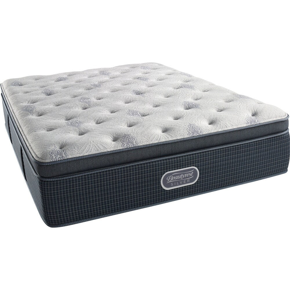 Ensemble matelas double Beautyrest Silver Discovery Bay de luxe ferme à plateau-coussin de 15,5 pouces - N/A