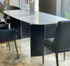 Table de salle à manger en pierre frittée de 2,4 m