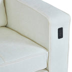 82,7 canapés pour le salon, canapés causeuse confortables, canapé causeuse en velours côtelé, montage facile avec port USB