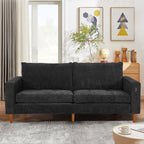 82,7 canapés pour le salon, canapés causeuse confortables, canapé causeuse en velours côtelé, montage facile avec port USB