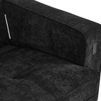 82,7 canapés pour le salon, canapés causeuse confortables, canapé causeuse en velours côtelé, montage facile avec port USB