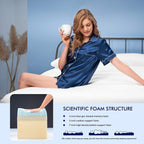 Matelas en mousse à mémoire de forme infusé de gel Subrtex de 8 pouces avec housse