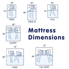Matelas en mousse à mémoire de forme infusé de gel Subrtex de 8 pouces avec housse
