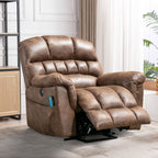 Fauteuil inclinable électrique surdimensionné de 42 po de large avec massage et chauffage
